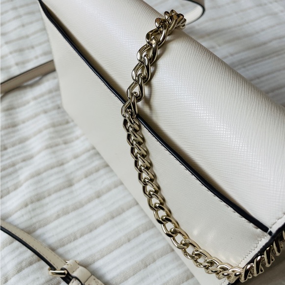 Kate Spade ♠️Handbag Madison Medium Crossbody Meringue Cream Off-White - Picture 6 of 11